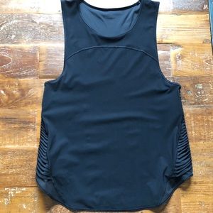 Black Lululemon workout tank